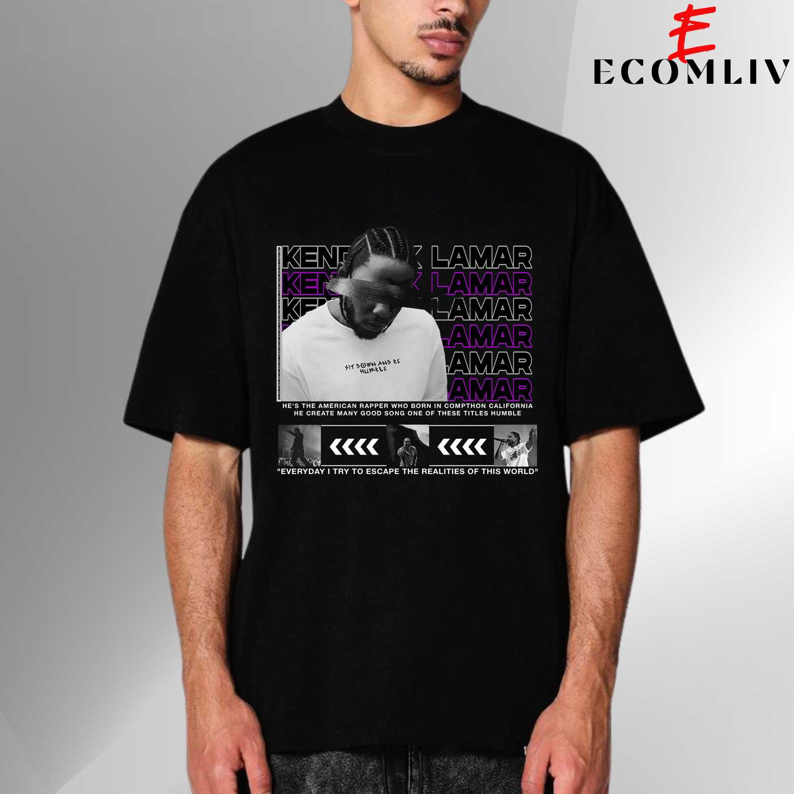 Kendrick Lamar Tour Dates Tee, Concert Fan T-Shirt